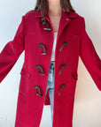 The Cardinal Red Toggle Coat (L)