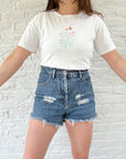 The Embroidered Wildflower Tee (M)