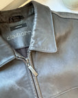 The Dark Chocolate Leather Coat (L)
