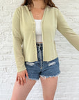 The Lightweight Matcha Cardigan (M)