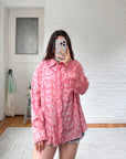 The Pink Peony Button Up (L)