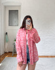 The Pink Peony Button Up (L)