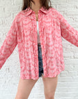 The Pink Peony Button Up (L)