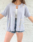 The Butterfly Flower Short Sleeve Cardi (L)