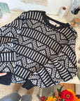 The Black & Grey Funky Knit (L)