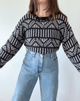 The Black & Grey Funky Knit (L)