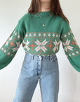 The Ireland Snowflake Sweater (L)