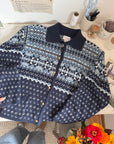 The Brisk Navy Cardigan (L)