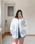 The Coastal Shore Grandma Cardigan (XL)