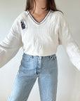 The Textured Golf V Neck Sweater (XLT)