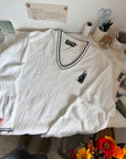 The Textured Golf V Neck Sweater (XLT)