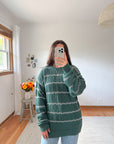 The Emerald Striped Sweater (M)