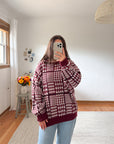 The Red Houndstooth Sweater (XL)
