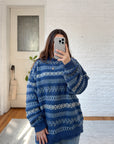 The Cambridge Blue Pattern Sweater (XL)