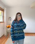 The Himalayan Aqua Sweater (M)