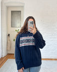 The Navy Chest Stripe Sweater (L)