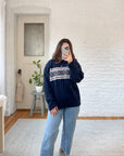 The Navy Chest Stripe Sweater (L)