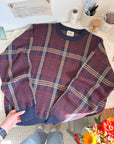 The Warm Plaid Sweater (XL)