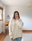 The Cream Bean Sweater (L)