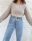 The Oatmeal Textured Sweater (L)