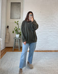 The Olive Ribbed Pullover (L)