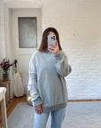 The Grey Striped Sweater (L)