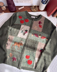 The Acorn Moose Checkered Cardigan (L)