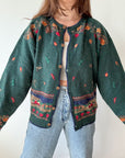 The Autumnal Village Cardigan (XL)