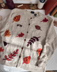 The Speckled Falling Leaf Cardigan (XL)