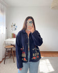 The Navy Scarecrow Cardigan (L)