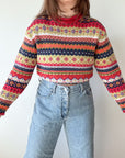 The Rolled Neck Foliage Sweater (M)