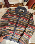 The Amber Glow Striped Cardigan (L)