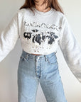The Grey Moo Cow Crewneck (L)