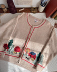 The Quilted Tree Barn Cardigan (L)