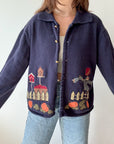 The Navy Scarecrow Cardigan (L)
