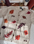 The Speckled Falling Leaf Cardigan (XL)