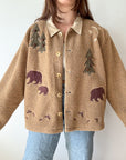 The Smokey Bear Sherpa Cardigan (XXL)