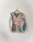 Vintage Pastel Button Cardi (L)
