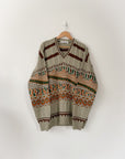 Vintage Multipattern Sweater (L)