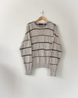 Vintage Striped Squares Sweater (M)
