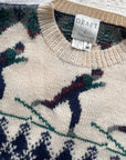 Vintage Wool Skier Sweater (M)