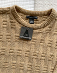 NWT Fuzzy Neutral Woven Sweater (M)