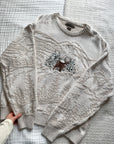 Vintage Deer Textured Sweater (XL)