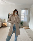 The Amethyst Cable Knit Cardigan (L)