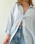 The Powder Blue Button Up (M)