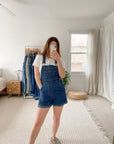 No Boundaries Darkwash Shortalls (S)