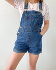 No Boundaries Darkwash Shortalls (S)