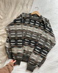 Vintage Line Patterned Knit (L)