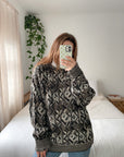 Vintage Abstract Pattern Knit (L)