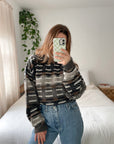 Vintage Line Patterned Knit (L)